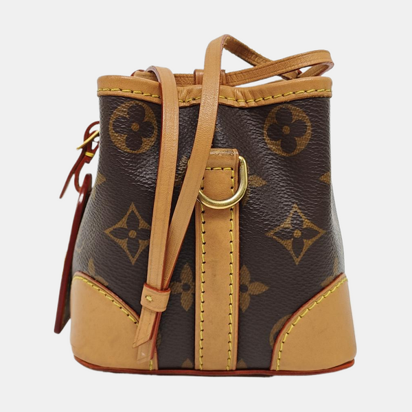 NOÉ Mini Monogram Coated Canvas Brown