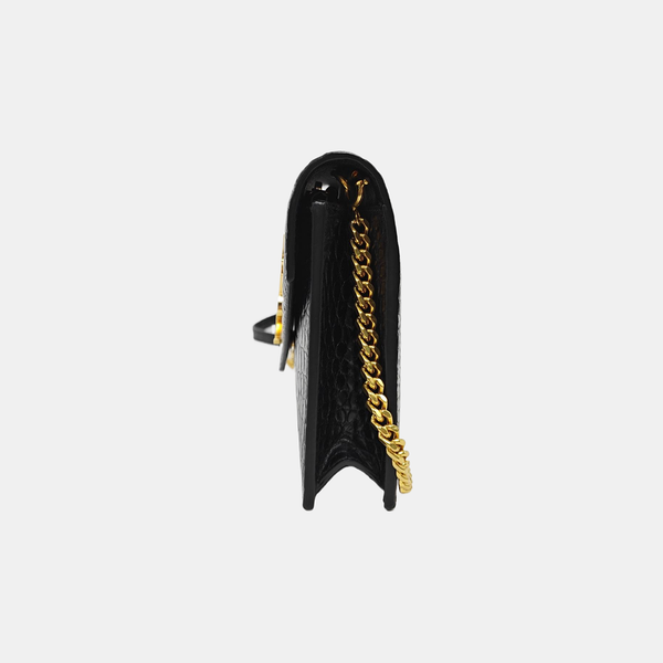Calfskin Shoulder Bag Black