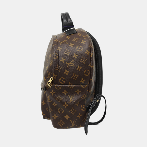 Monogram Coated Canvas Backpack Brown
