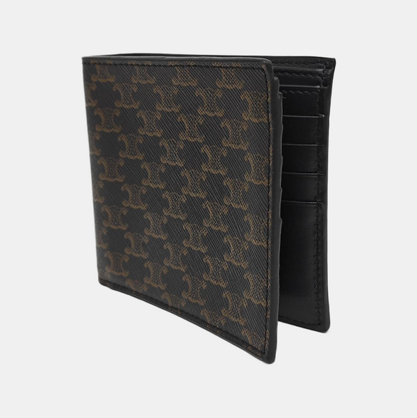 Coated Canvas Wallet Brown