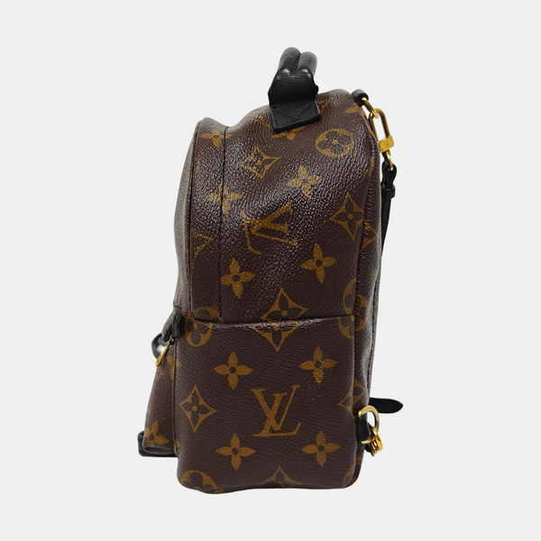 PALM SPRINGS Mini Monogram Coated Canvas Brown