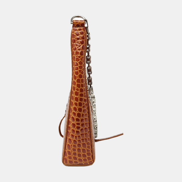 Calfskin Shoulder Bag Brown