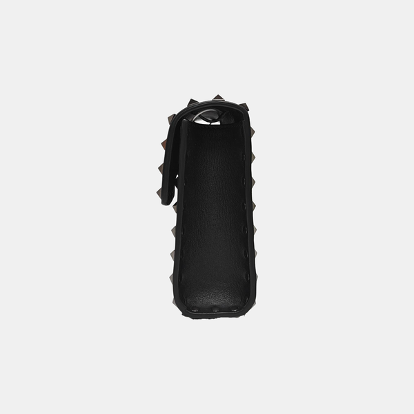 Rockstud Calfskin Black