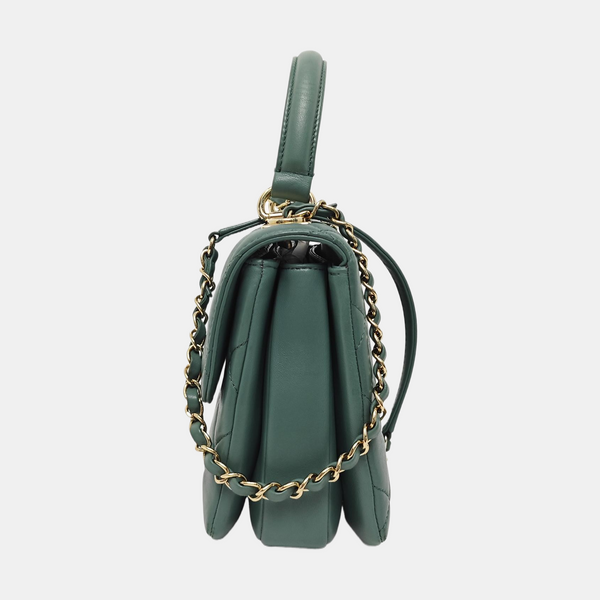 TRENDY CC Quilted Lambskin Green