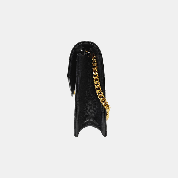MONOGRAM WOC Chevron Calfskin Black