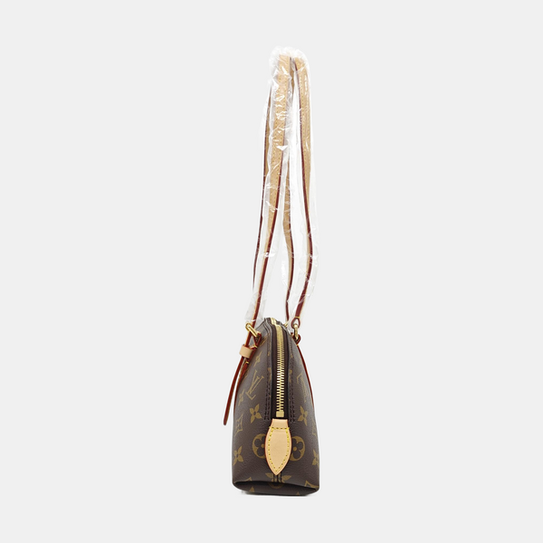 SQUIRE EAST WEST Monogram Coated Canvas Brown