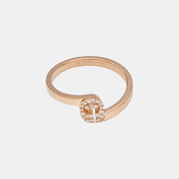 GG Running 18k Rose Gold Ring EU 50