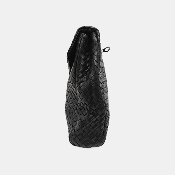Calfskin Top Handle Bag Black