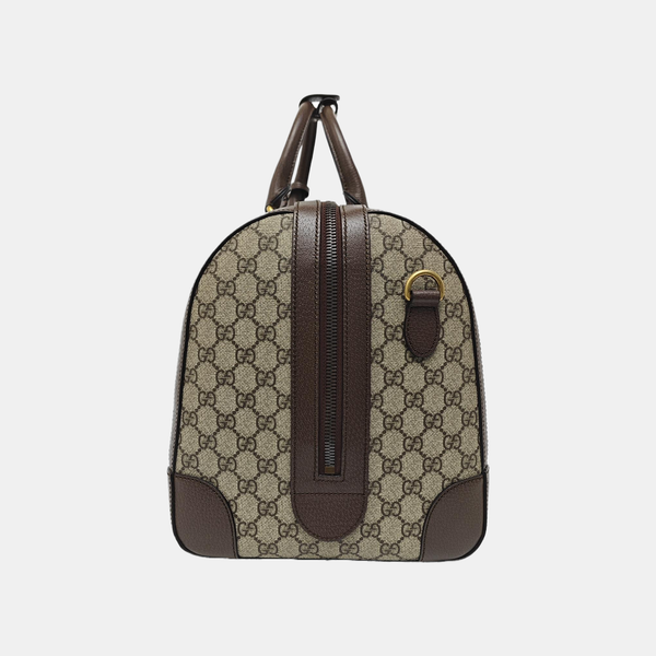 Savoy Large Monogram Coated Canvas Beige