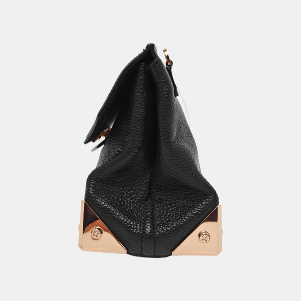 Calfskin Crossbody Bag Black