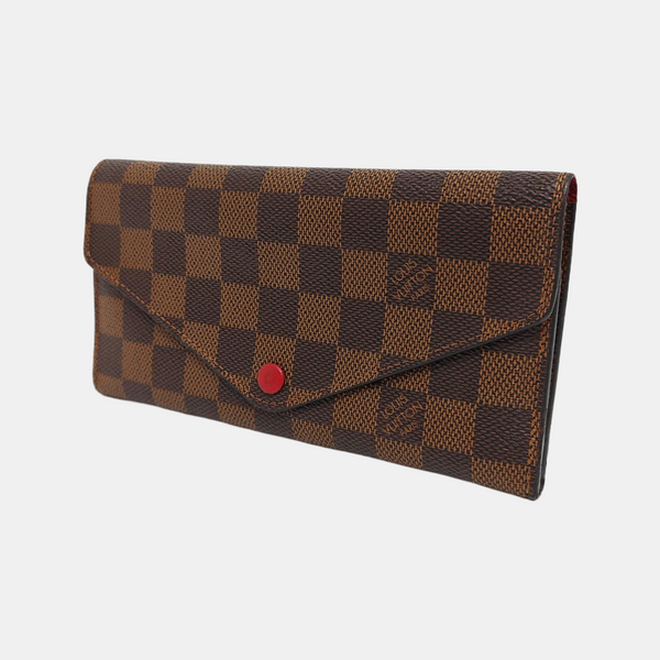 JOSÉPHINE Damier Ebene Coated Canvas Brown Wallet