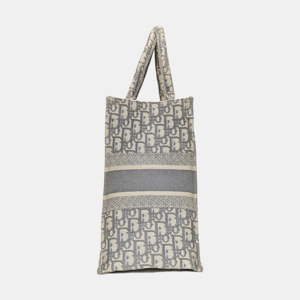 Book Tote Medium Oblique Canvas Gray