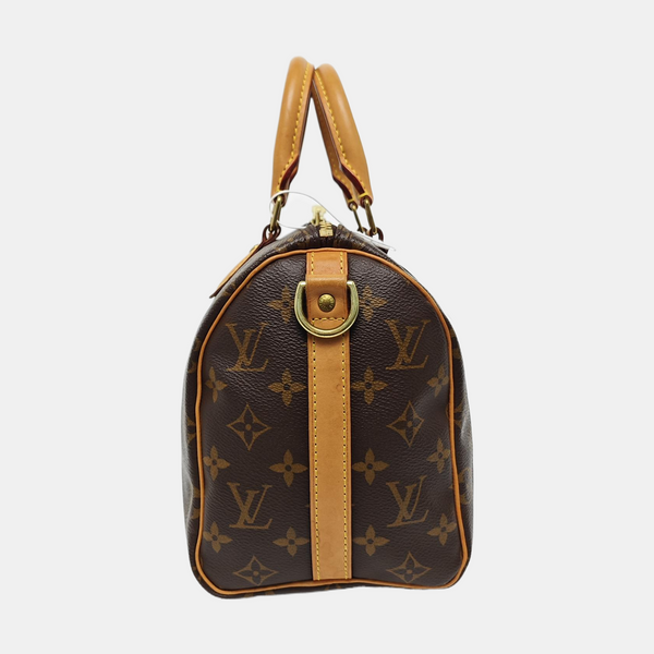 SPEEDY 25 Monogram Coated Canvas Brown