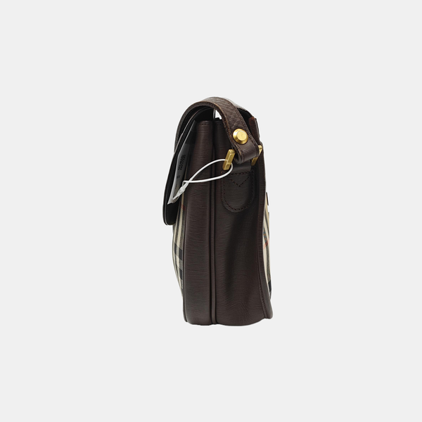 Canvas Crossbody Bag Brown