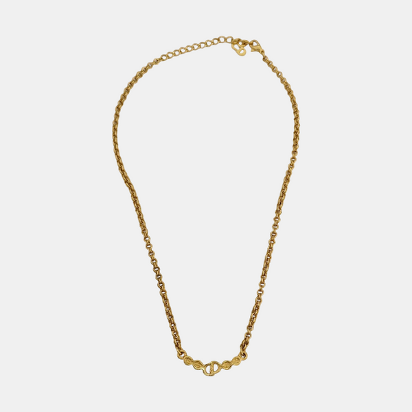 Petit CD Metal Gold Necklace