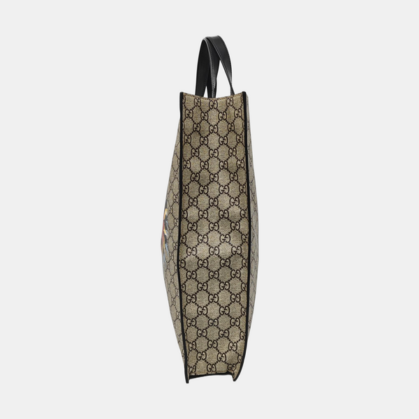 Monogram Coated Canvas Tote Bag Beige