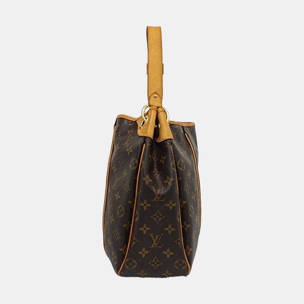 GALLIERA PM Monogram Coated Canvas Brown