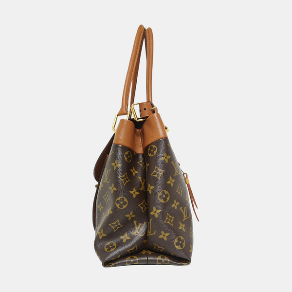 OLYMPE MM Monogram Coated Canvas Brown