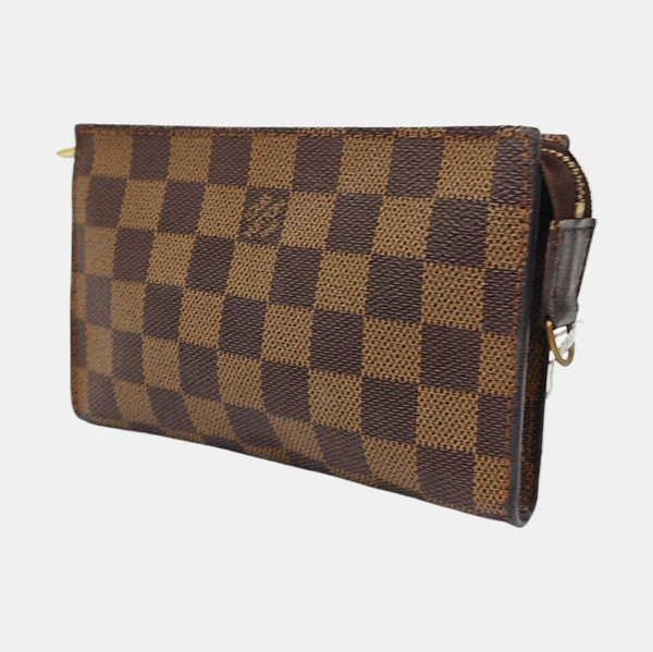 BUCKET Damier Ebene Coated Canvas Brown