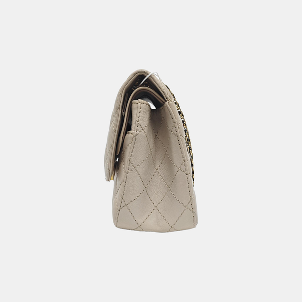 2.55 225 (small) Quilted Calfskin Beige