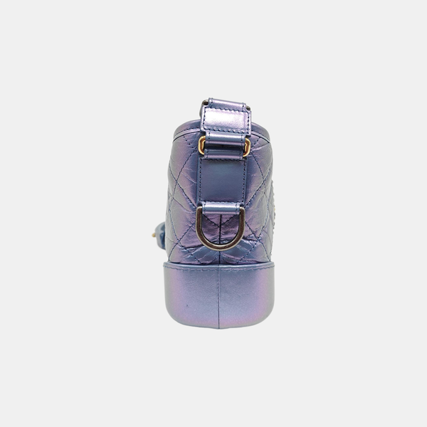 GABRIELLE Small Quilted Calfskin Metallic
