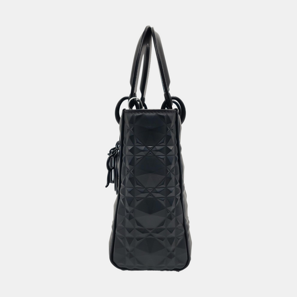 Lady Dior Small Cannage Calfskin Black
