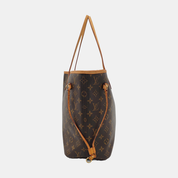 NEVERFULL MM Monogram Coated Canvas Brown