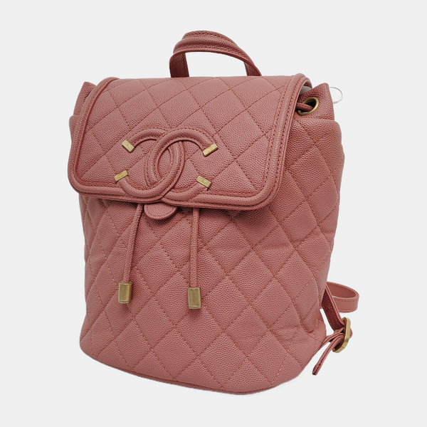 FILIGREE Quilted Grained Calfskin Pink