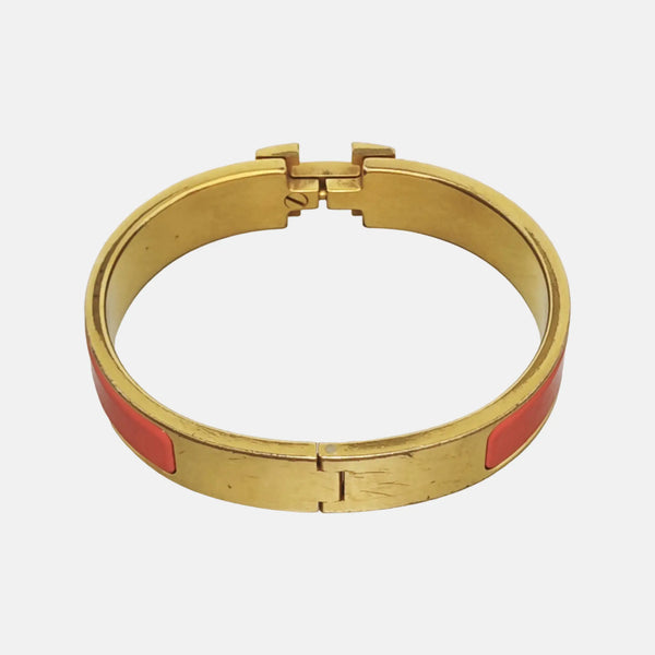 Clic H Metal Gold Bangle
