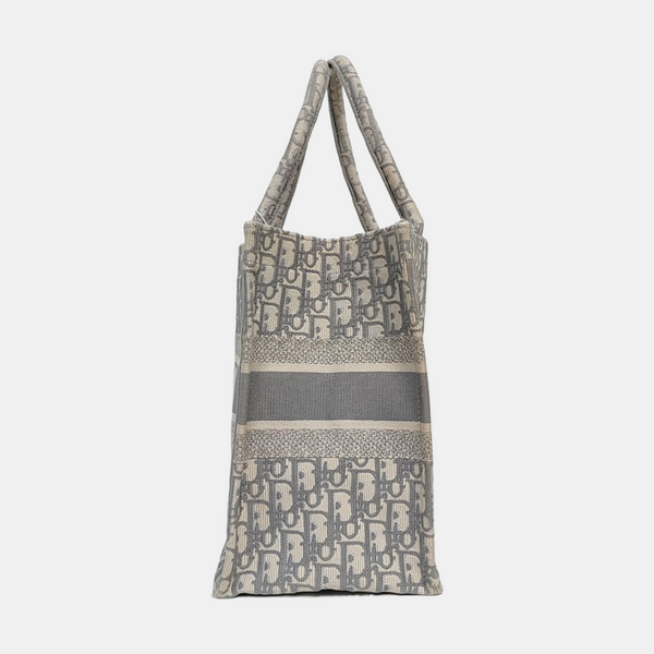 Book Tote Medium Oblique Canvas Gray