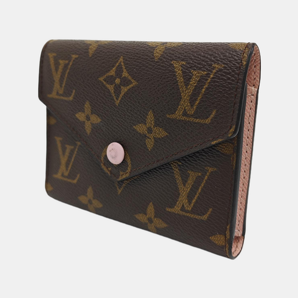 VICTORINE Monogram Coated Canvas Brown Wallet