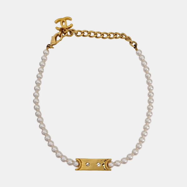 Metal White Necklace