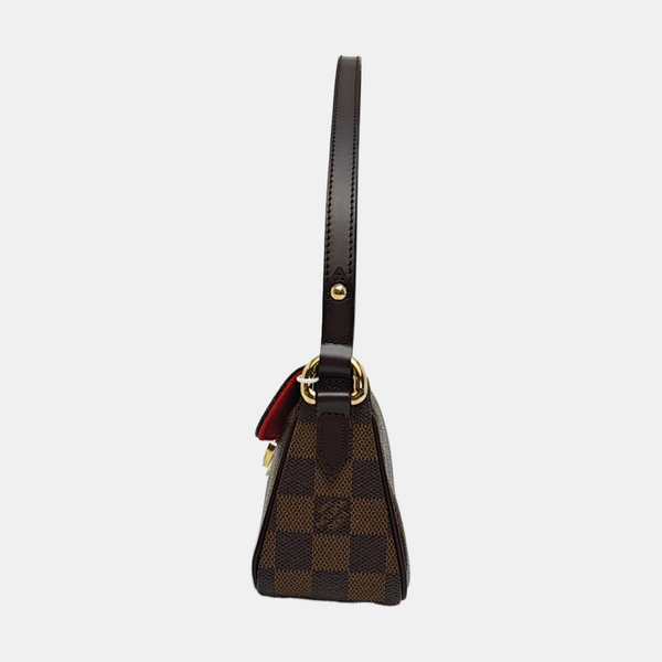 RAVELLO Damier Ebene Coated Canvas Brown