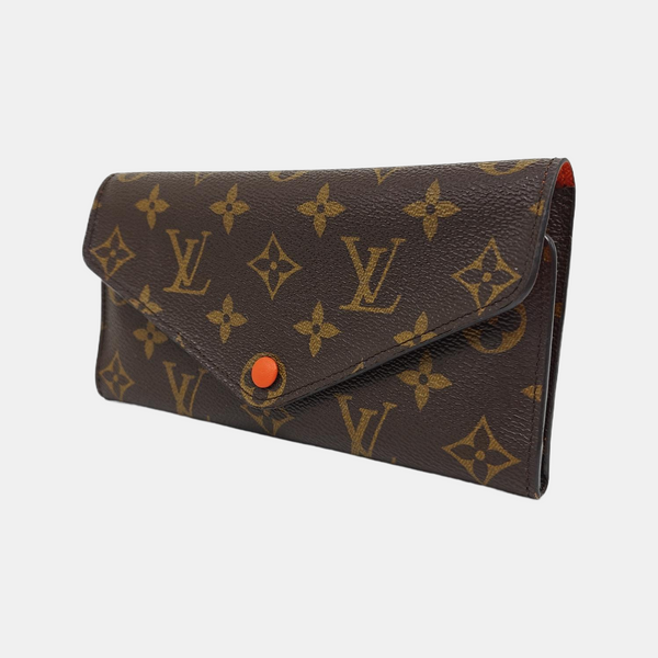 JOSÉPHINE Monogram Coated Canvas Brown Wallet