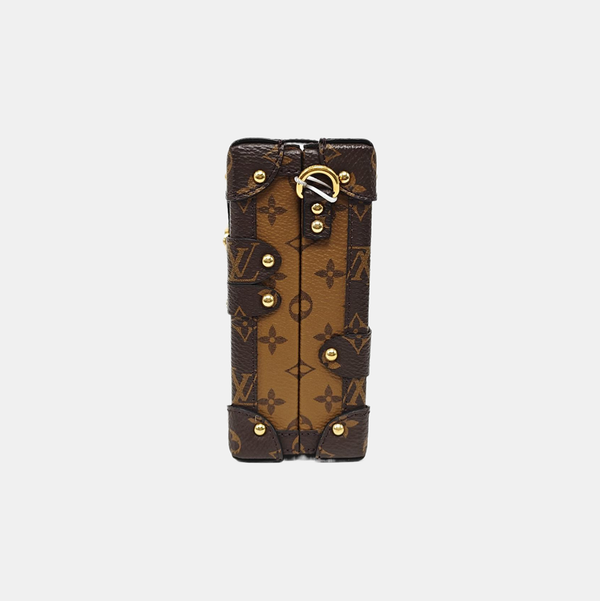 PETITE MALLE Monogram Coated Canvas Brown