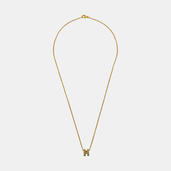 Pop H Metal Gold Necklace