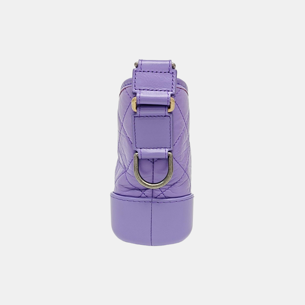 GABRIELLE Small Quilted Calfskin Purple