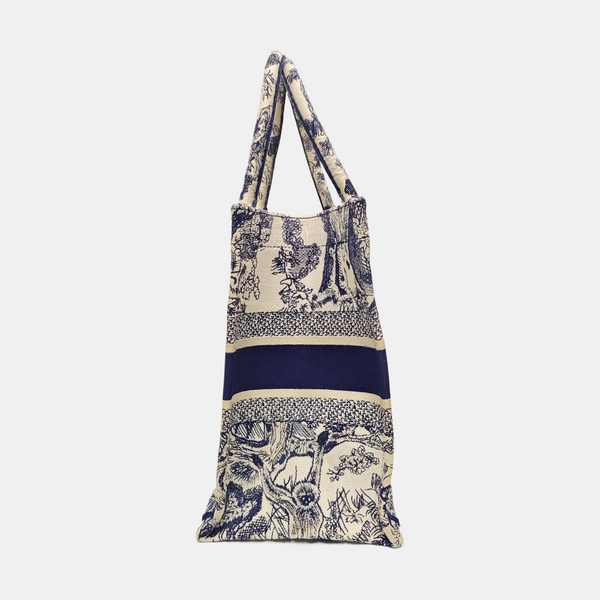 Book Tote Medium Canvas Blue