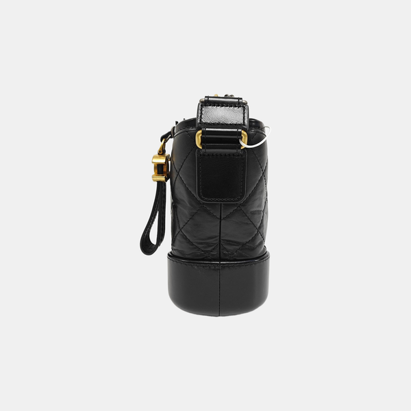 GABRIELLE Small Quilted Calfskin Black