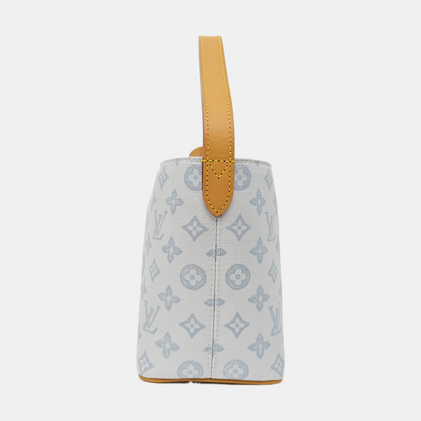 ALL IN BB Monogram Coated Canvas Blue