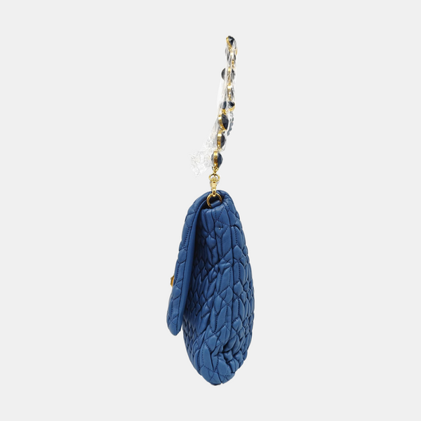 Crystal Lambskin Blue