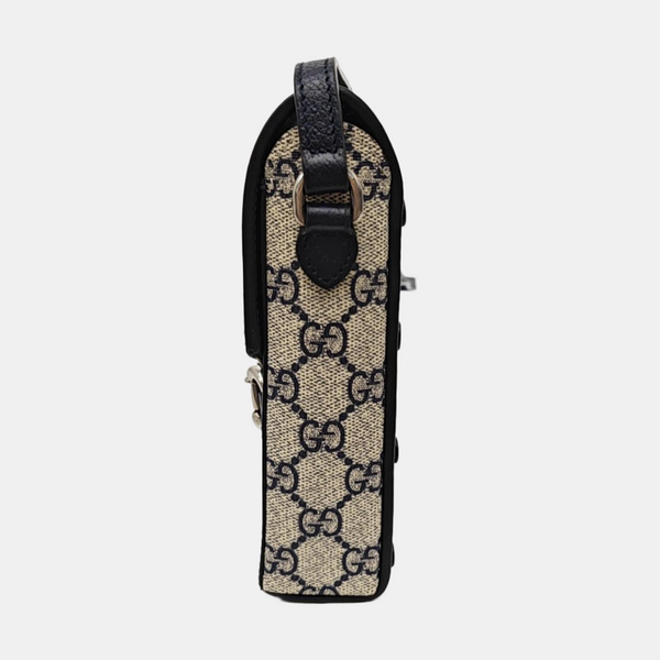 Horsebit 1955 Mini Monogram Coated Canvas Beige