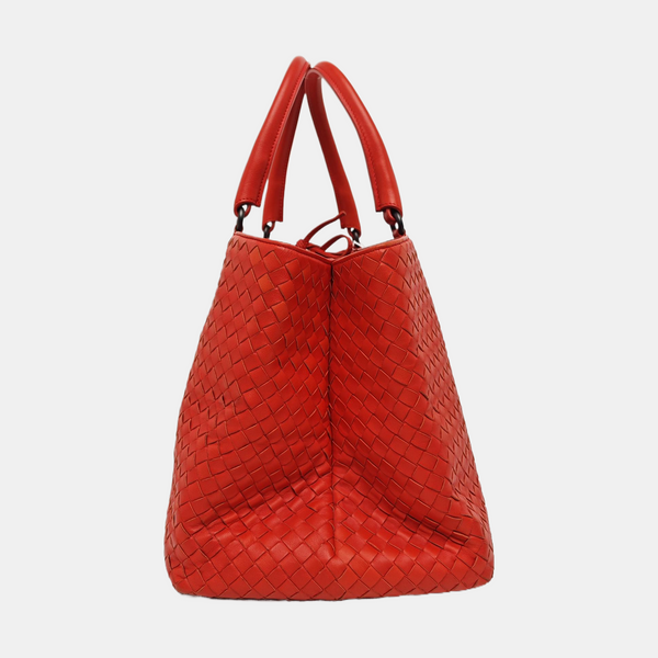Lambskin Tote Bag Red