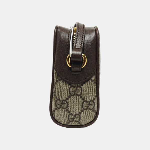 Ophidia Mini Monogram Coated Canvas Beige