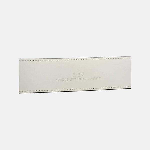 Gray Coated Canvas Belt