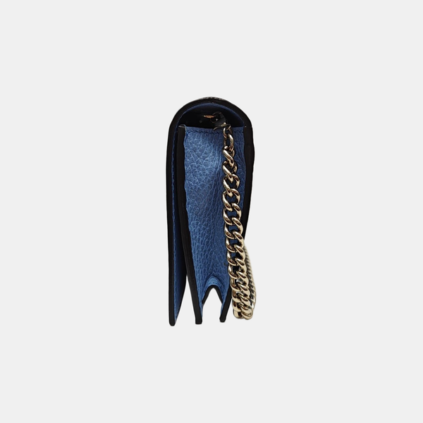 GG Marmont Super Mini Calfskin Blue