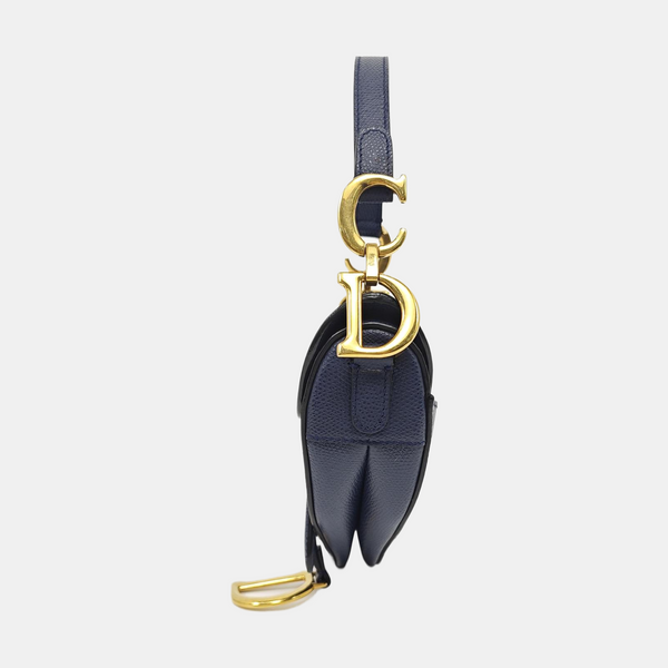 Saddle Mini Calfskin Blue