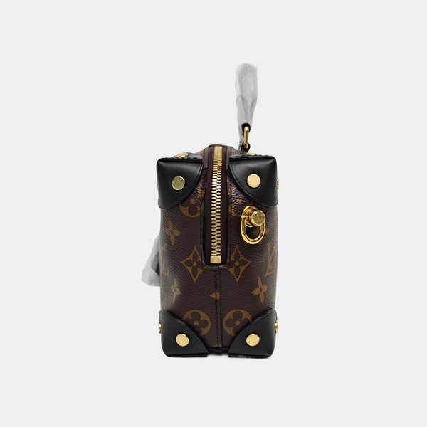 PETITE MALLE Monogram Coated Canvas Brown
