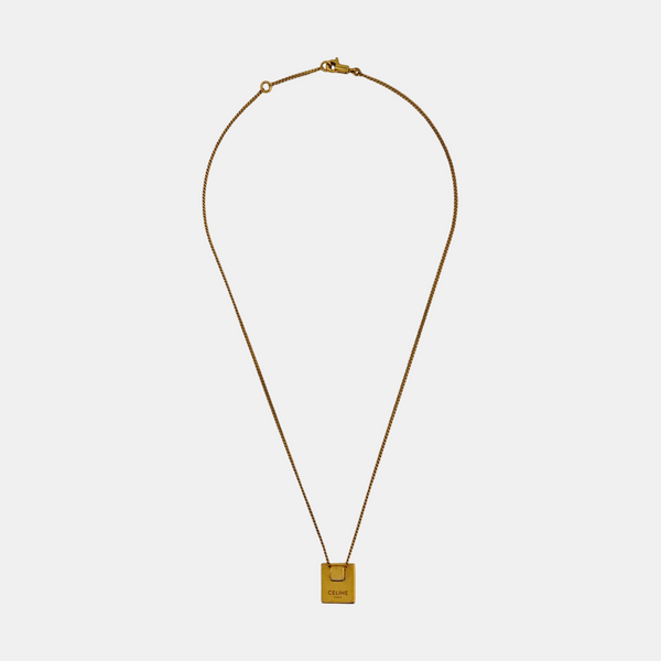 ALPHABET Brass Gold Necklace