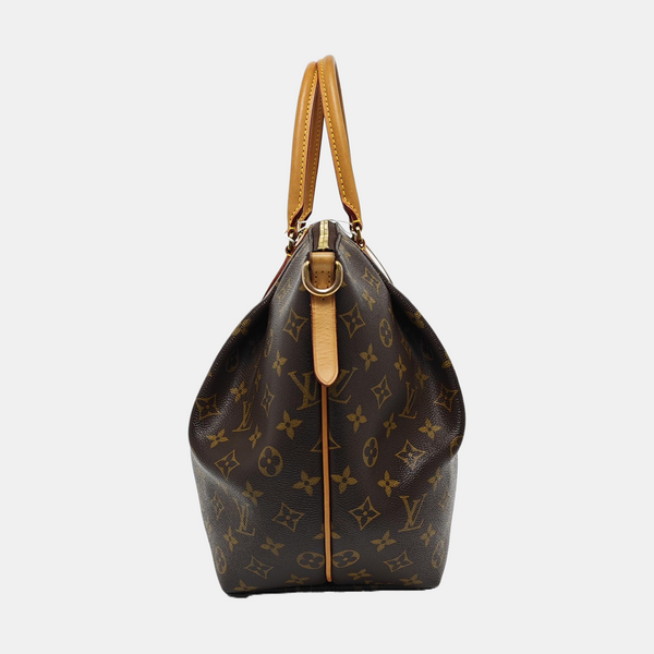 TURENNE PM Monogram Coated Canvas Brown